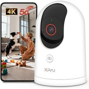 4K Security Camera,Industry's First with 64G Built-in Storage No Monthly Fees